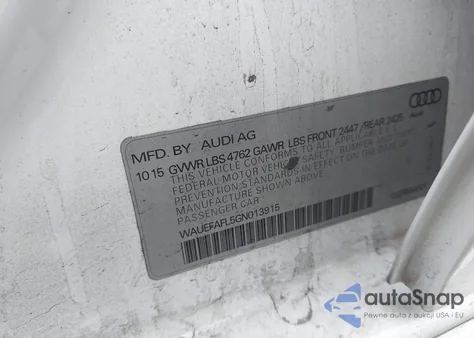 2016 Audi A4 2.0T Premium from USA, damaged, VIN WAUEFAFL5GN013915